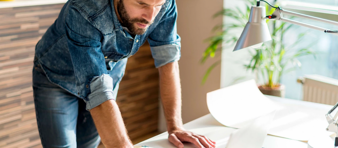 Man preparing Marketing Plan